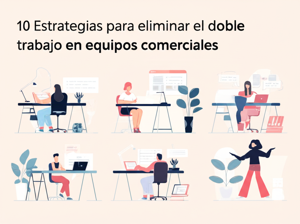 10 Estrategias para eliminar el doble trabajo en equipos comerciales