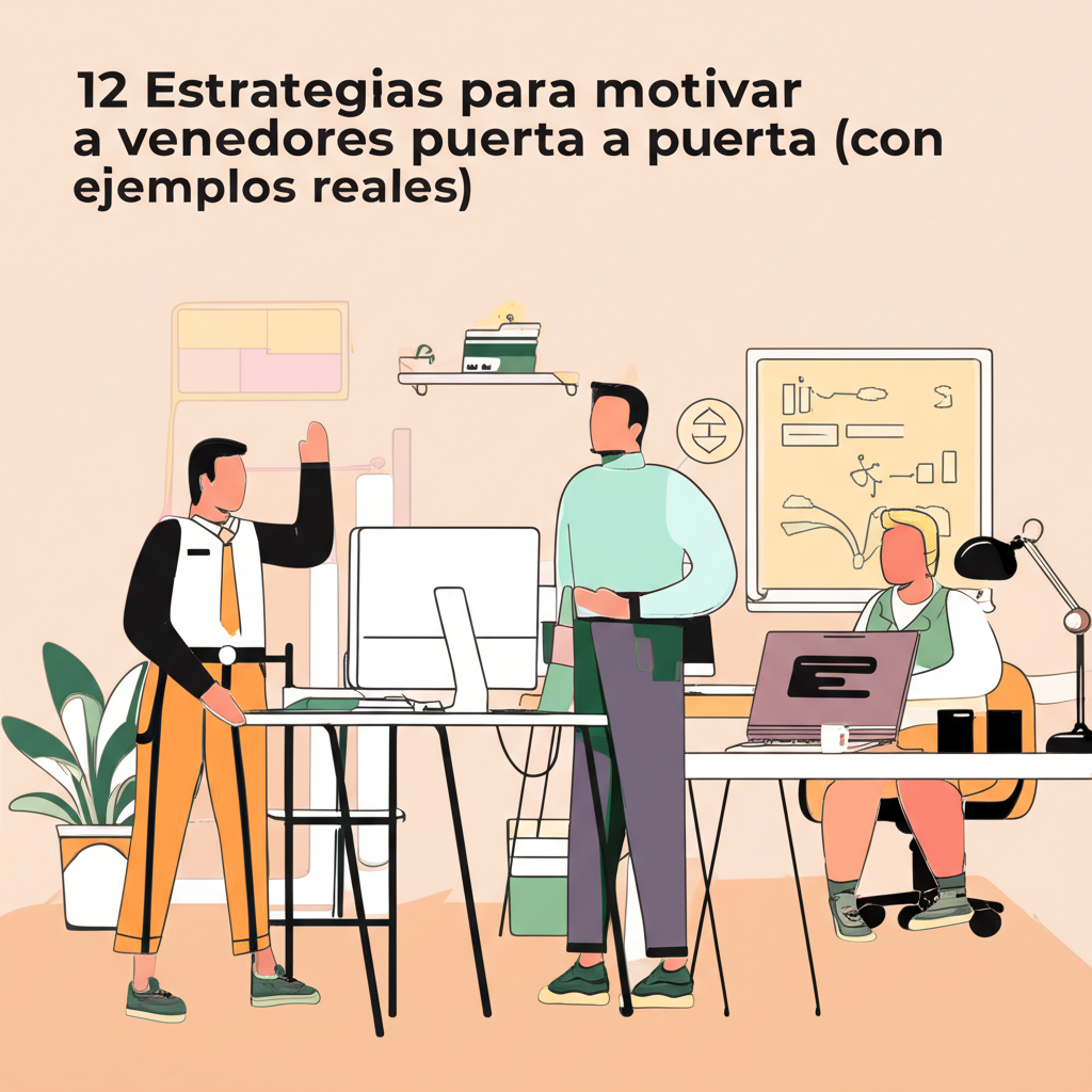 12 Estrategias para motivar a vendedores puerta a puerta (con ejemplos reales)