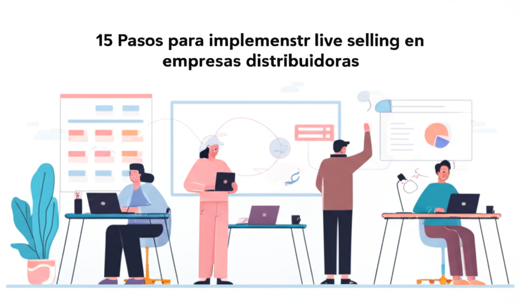 15 Pasos para implementar live selling en empresas distribuidoras
