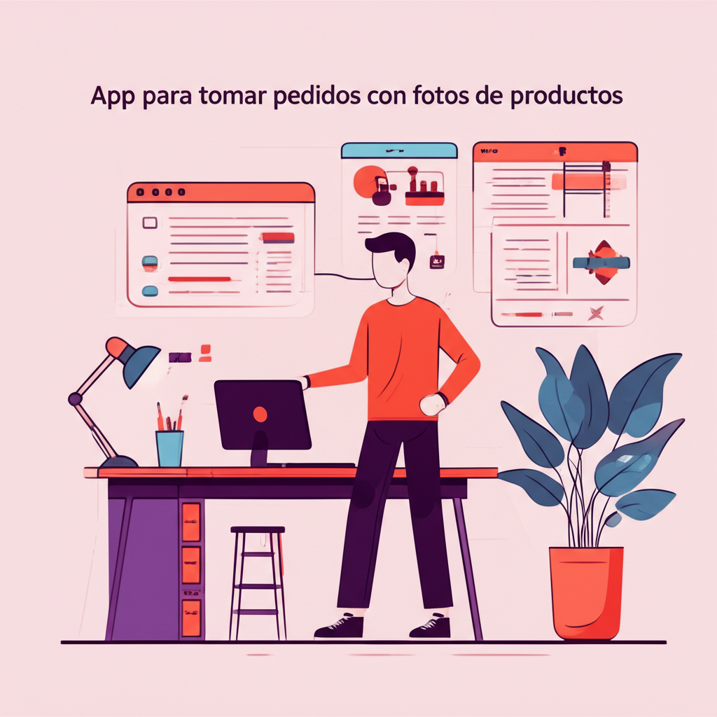 App para tomar pedidos con fotos de productos