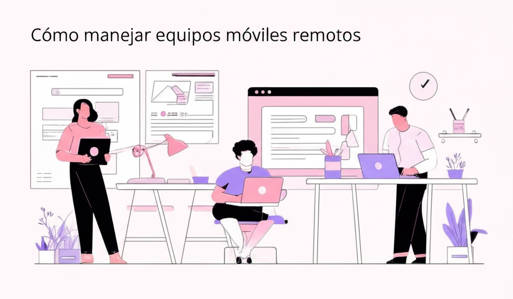 Cómo manejar equipos móviles remotos