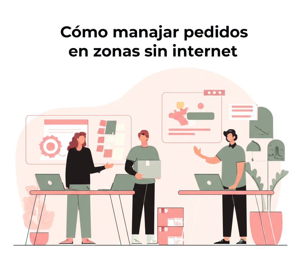 Cómo manejar pedidos en zonas sin internet