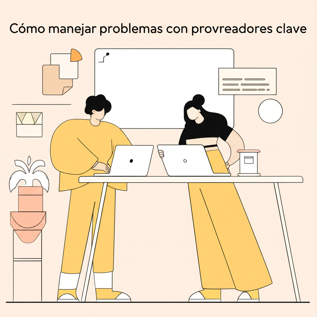 Cómo manejar problemas con proveedores clave