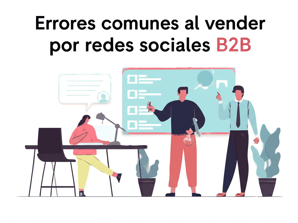 Errores comunes al vender por redes sociales B2B