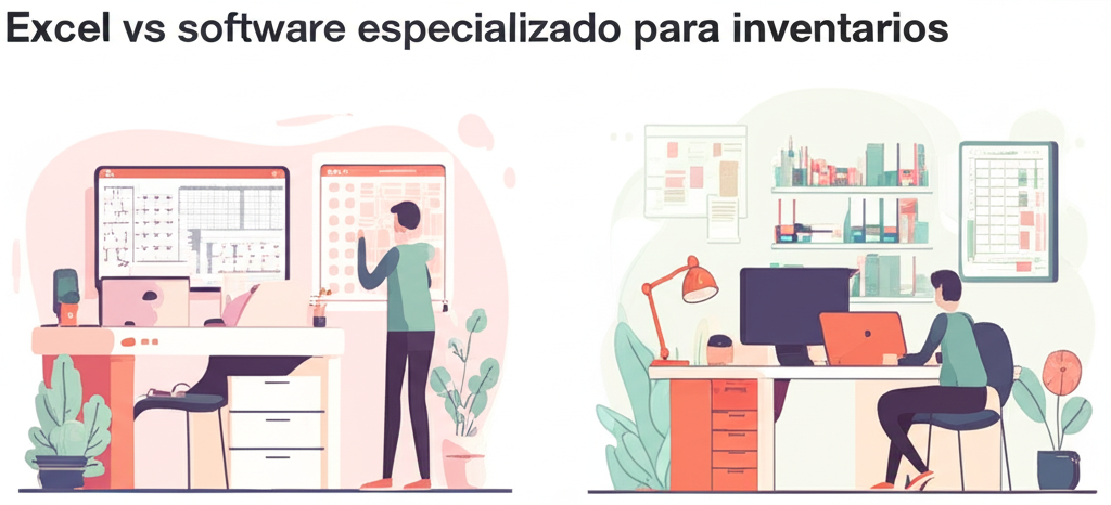 Excel vs software especializado para inventarios