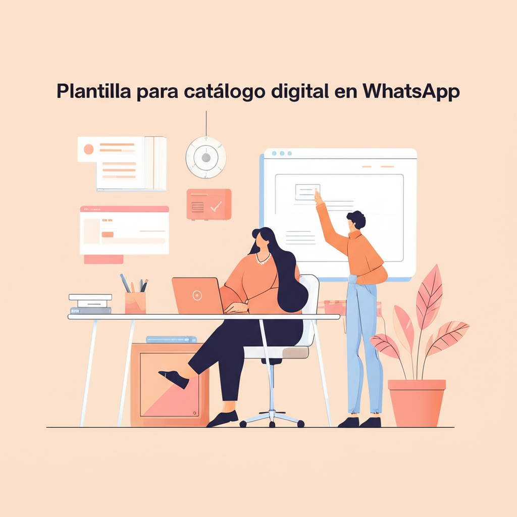 Plantilla para catálogo digital en WhatsApp