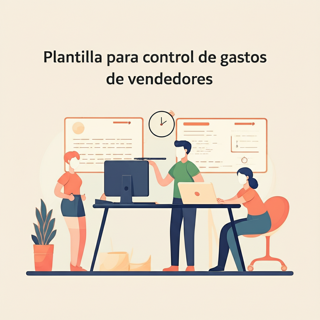 Plantilla para control de gastos de vendedores