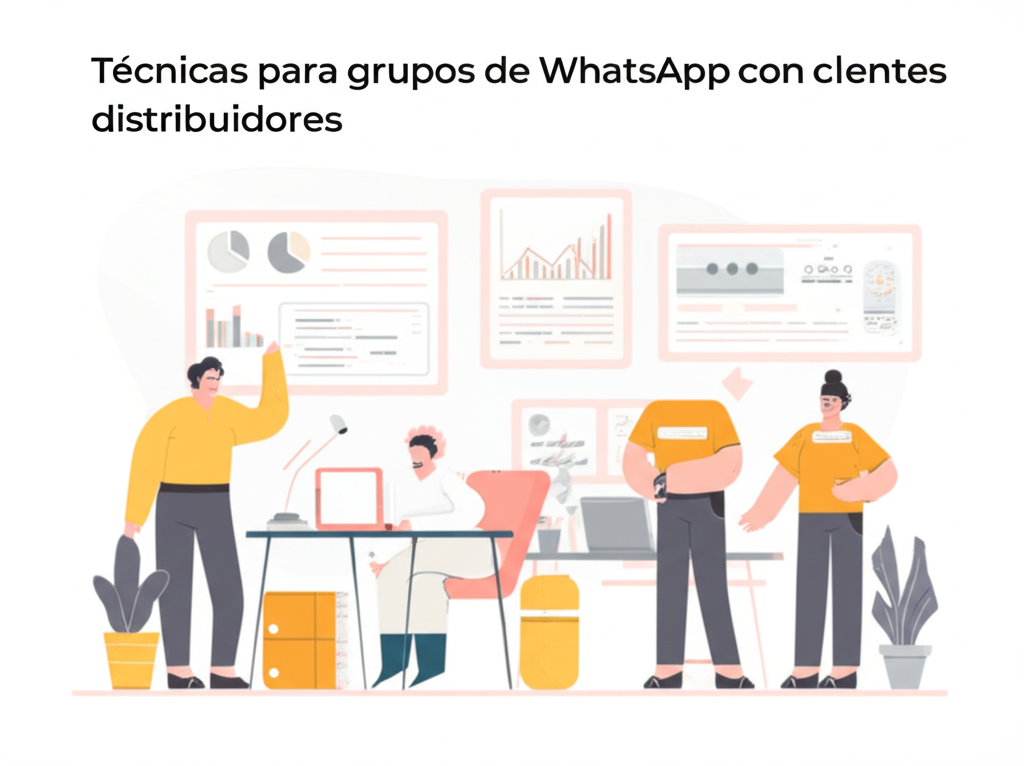 Técnicas para grupos de WhatsApp con clientes distribuidores