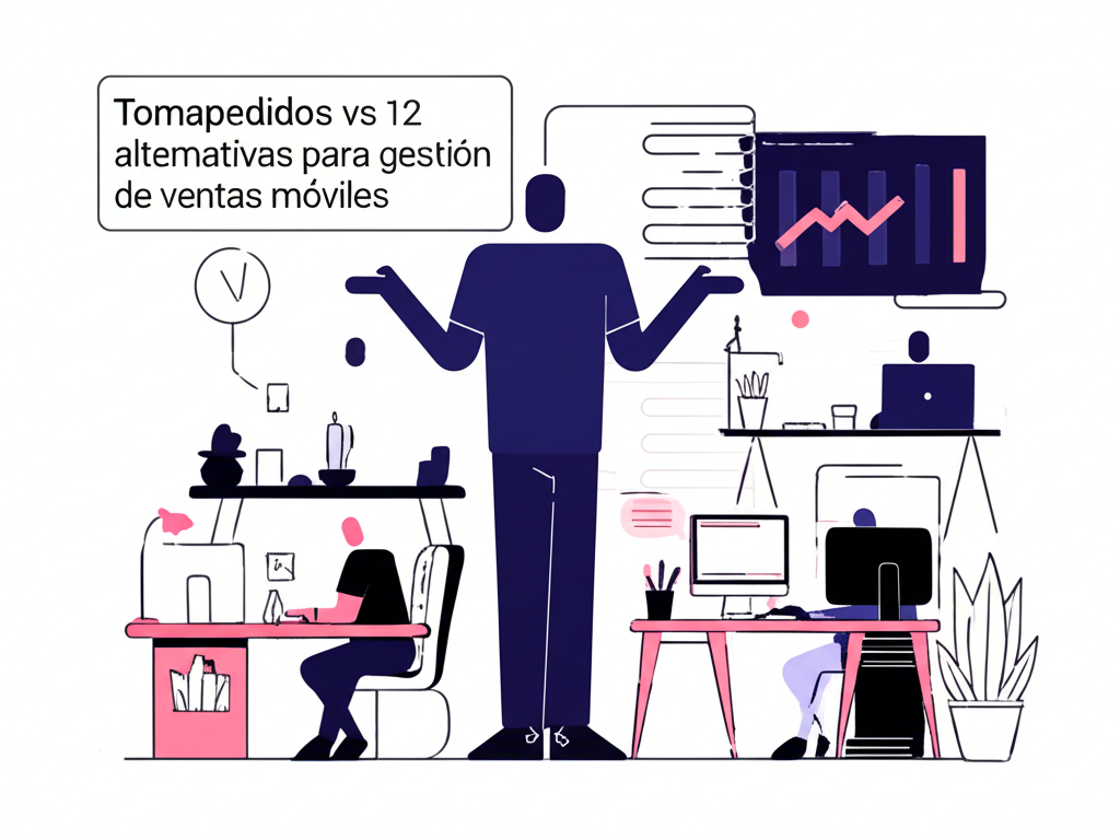 Tomapedidos vs 12 alternativas para gestión de ventas móviles