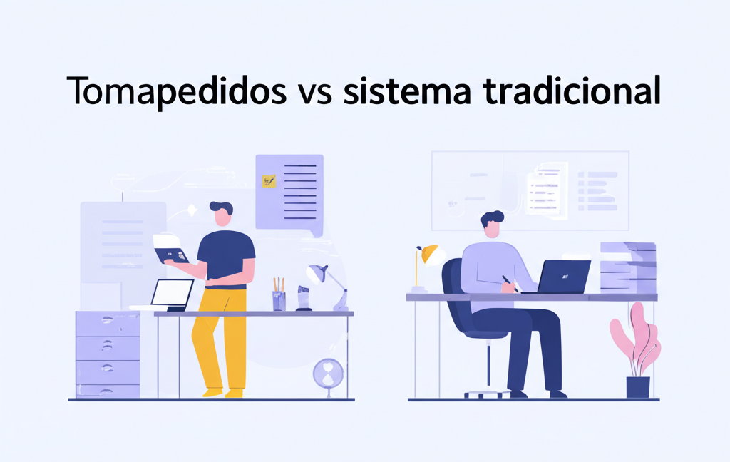 Tomapedidos vs sistema tradicional
