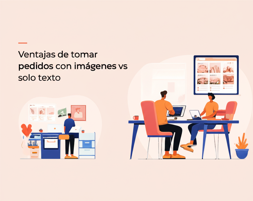 Ventajas de tomar pedidos con imágenes vs solo texto